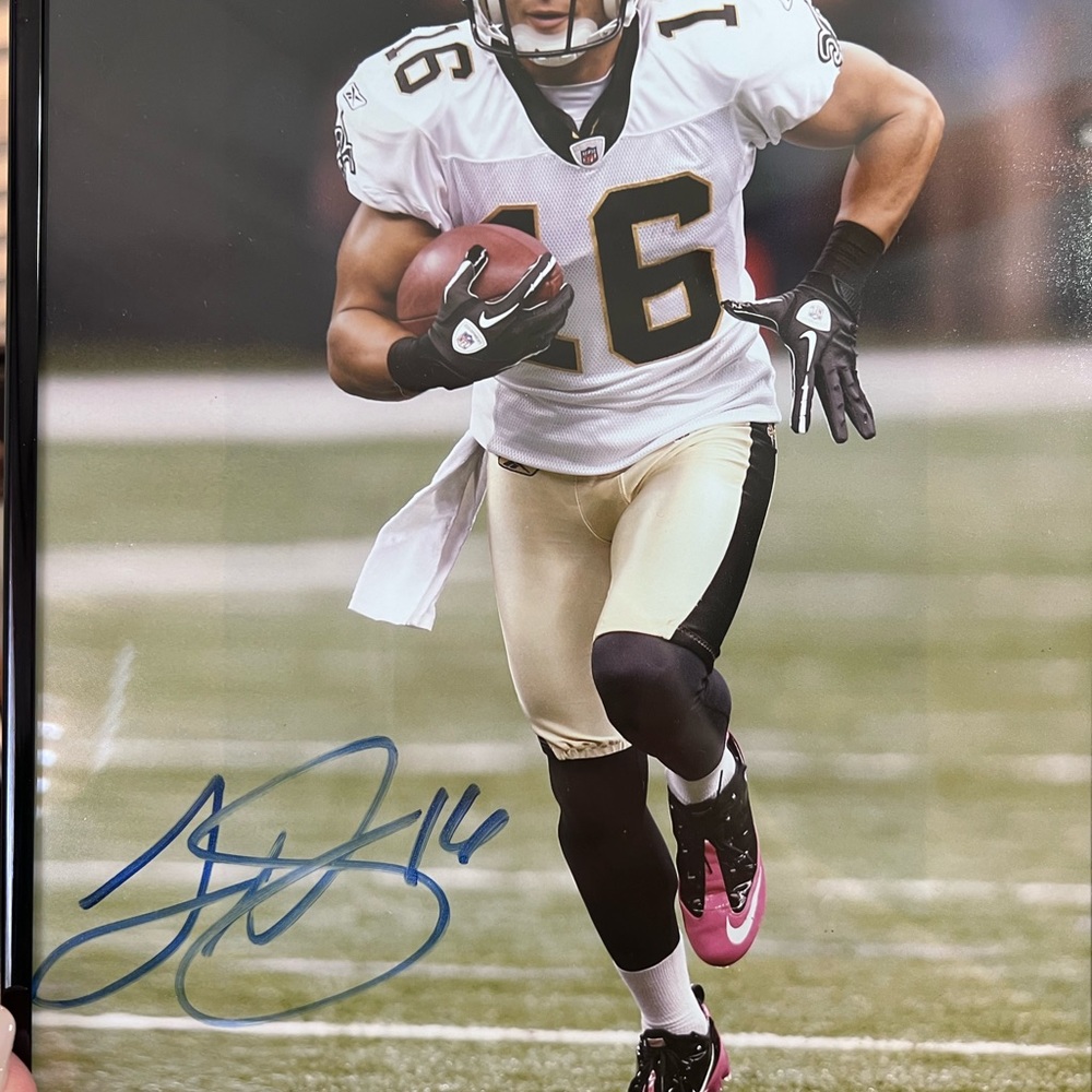 New Orleans Saints Lance Moore signed photo
